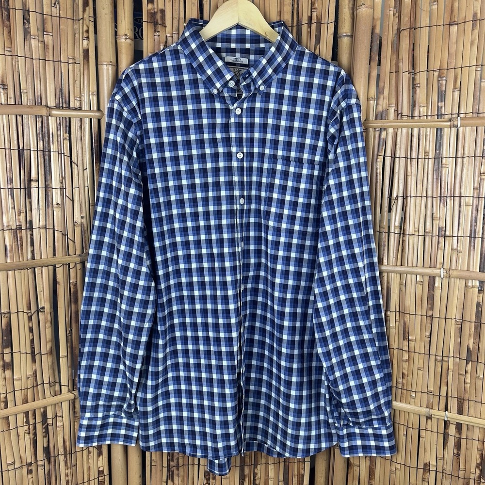 JOS A BANK 1905 Stretch Tailored Fit Brrr Comfort LS Button Preppy Check‎ 2XT